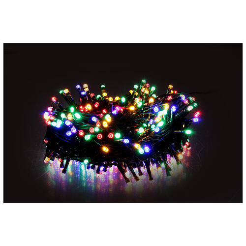 Cadena luminosa 300 led luz multicolor pila interior/exterior 15 m 2