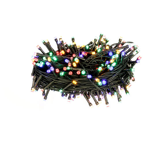 Cadena luminosa 300 led luz multicolor pila interior/exterior 15 m 3
