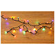 Cadena luminosa 300 led luz multicolor pila interior/exterior 15 m s1