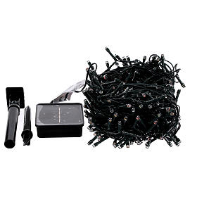 Chaîne lumineuse 480 LEDs multicolores avec panneau solaire 24 m