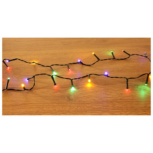 Catena luminosa 480 led luce multicolor con pannello solare 24m 2