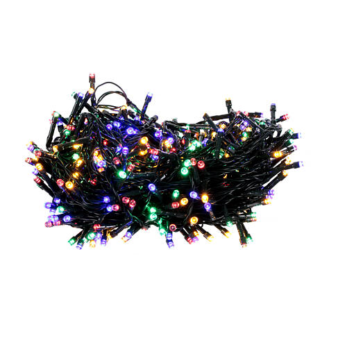 Catena luminosa 480 led luce multicolor con pannello solare 24m 4