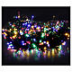 Catena luminosa 480 led luce multicolor con pannello solare 24m s3