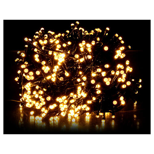 Łańcuch świetlny 480 LED, ciepłe światło, panel słoneczny, 24 m 3