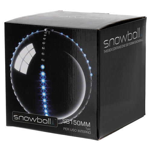 Kula 76 LED biały zimny ultra bright fioletowy - 15 cm, efekt śniegu, do wnętrz 3