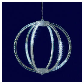 Lichterkugel mit Schneefalleffekt, 360 LED, kaltweiß – Ø 48 cm, für innen und außen