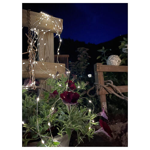 Łańcuch 200 kropli LED, biały ciepły, 20 m 1