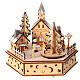 Pueblo Navidad iglesia coro carillón árbol movimiento 15x15x20 cm s1