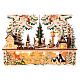 Wooden Christmas village set: illuminated forest with spinning tree and propeller, 16x16x4 in s3