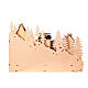 Wooden Christmas village set: snowy slope with lights and motion, 12x18x4 in s6