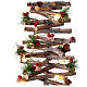 Spiral tree, glittery wood with pinecones and berries, 15 warm white LEDs, 28 in s2