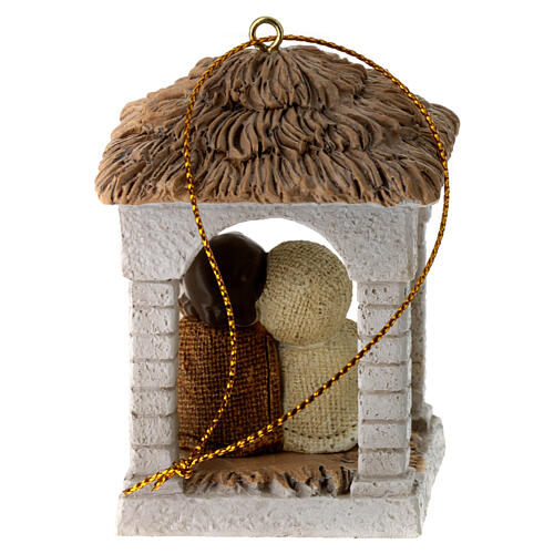 Natività mignon capanna resina assortita stile baby 7x5x5 cm 4