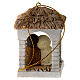 Natività mignon capanna resina assortita stile baby 7x5x5 cm s4