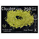 Catena cluster 750 gocce LED bianco caldo timer int est 15 metri s3
