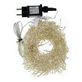 Corrente agrupamento 750 gotas LED branco quente temporizador int/ext 15 m
