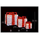 Luce set 3 pacchi regalo bianco caldo LED uso interno s4