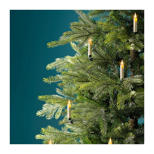 Set of 10 LED candles for indoor Christmas tree 4