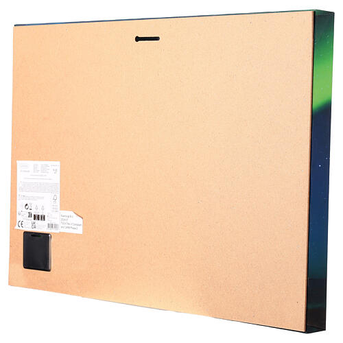 Leinwandbild mit LED-Beleuchtung, Nordlich – 58 × 38 cm, Landschaftsmotiv, für Innenbereiche 4