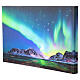 Leinwandbild mit LED-Beleuchtung, Nordlich – 58 × 38 cm, Landschaftsmotiv, für Innenbereiche s2