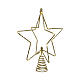 Star-shaped Christmas tree topper with 20 LEDs, 10x8 in s2