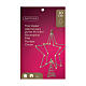 Puntale stella luci 20 LED 25x20 cm albero di Natale s4