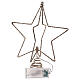 Star tree Christmas topper lighted 20 LEDs 25x20 cm  s6