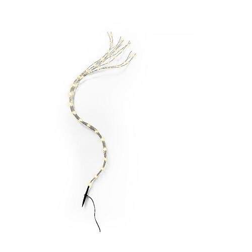 Pflanzenbeleuchtung – 40 cm, 40 Mikro-LEDs, warmweiß, silberfarben, für Innen- und Außenbereich 1