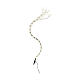 Cortina luces para plantas 160 microLED interior exterior plata 100 cm largo s3