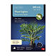 Cortina de luzes para plantas 160 microLEDs interior exterior fio prata 100 cm s5