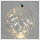 LED Christmas ball of 8 in, indoor decoration s2