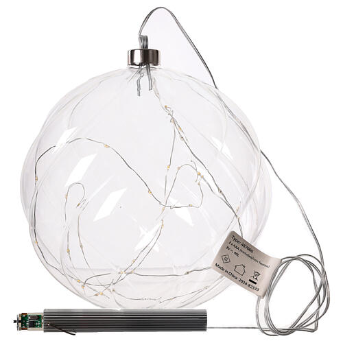 Luce di Natale pallina uso interno diametro 20 cm 5