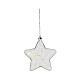 Luz de Navidad LED estrella vidrio 20 cm diámetro s3