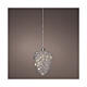 Luce natalizia micro LED pigna h 20 cm diametro 15 cm s1