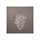 Luce natalizia micro LED pigna h 20 cm diametro 15 cm s2
