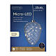 Luce natalizia micro LED pigna h 20 cm diametro 15 cm s4