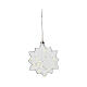 LED Christmas snowflake of 7.5 in diameter, indoor decoration s3