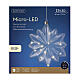 LED Christmas snowflake of 7.5 in diameter, indoor decoration s4