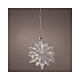 Luce micro LED Natale fiore diametro 19 cm uso interno s1