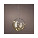 Pallina micro LED ambra diametro 20 cm uso interno decorazione s1