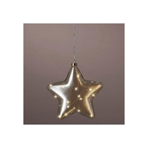 Luce decorativa natalizia stella micro LED diametro 20 cm 2