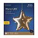 Luce decorativa natalizia stella micro LED diametro 20 cm s4