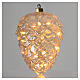 Micro LED Christmas pine cone light h 21 cm diameter 15 cm indoor use s2