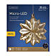 MicroLED Christmas light, snowflake, indoor use, 7.5 in diameter s4