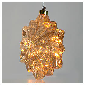 Éclairage micro LED fleur ambrée pour intérieur diam. 20 cm