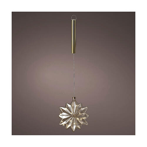Luce natalizia micro LED fiore uso interno diametro 20 cm 1