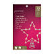 MicroLED Christmas tree topper, silver star, indoor use, 11x9 in s3