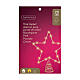 MicroLED Christmas tree topper, golden star, indoor use, 11x9 in s3