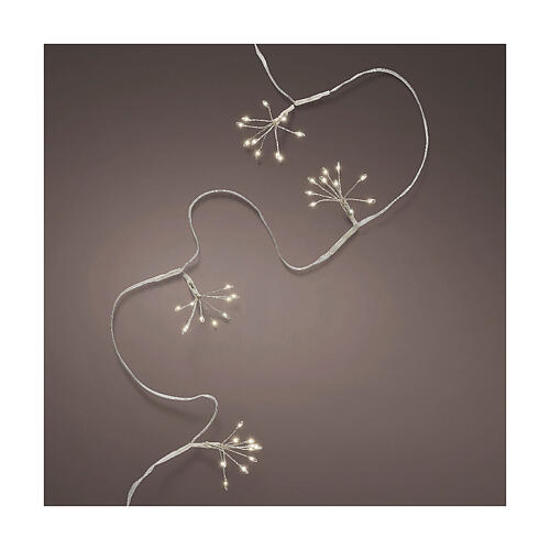 Lichterkette mit 90 LEDs, warmweiß, 2 m, Silberdraht, für Innenbereich 1