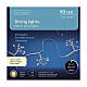Luci natalizie 90 LED bianco caldo 2 m uso interno s3