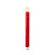 Set of 2 red LED wax candles for indoors h 24.5 cm s2
